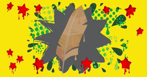 Graffiti Feather video Stock Footage 301669160