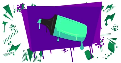 Graffiti Felt Tip Pen Stock Footage 329202197