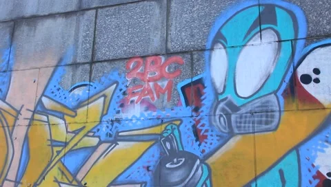 Graffiti Stock Footage