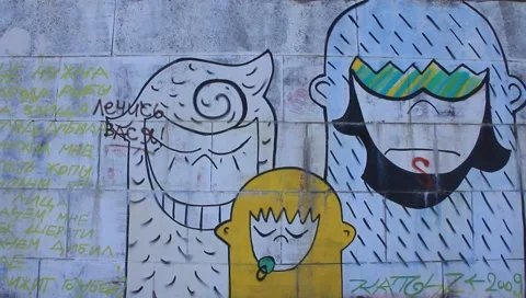 Graffiti Stock Footage