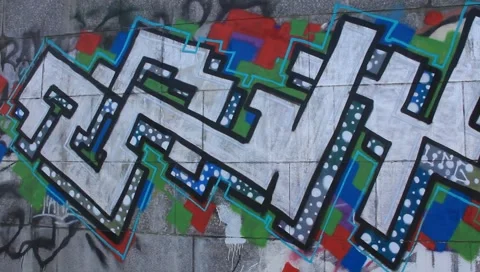 Graffiti Stock Footage 2257635