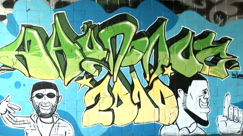 Graffiti 스톡 동영상 5551773