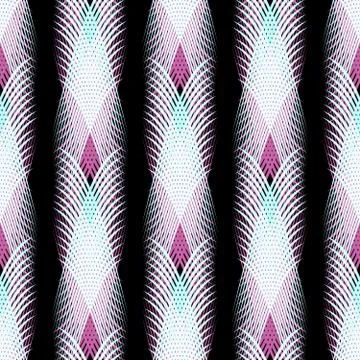 Graffiti on a geometric background seamless pattern Illustrazione stock