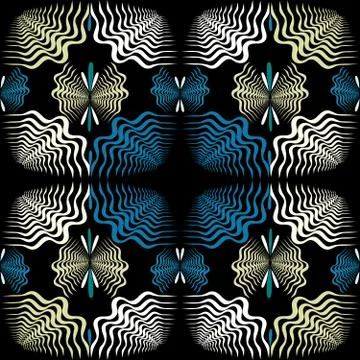 Graffiti on a geometric background seamless pattern 스톡 일러스트