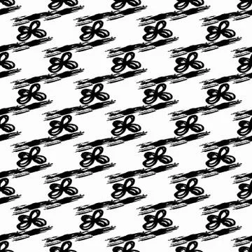 Graffiti on a geometric background seamless pattern 스톡 일러스트