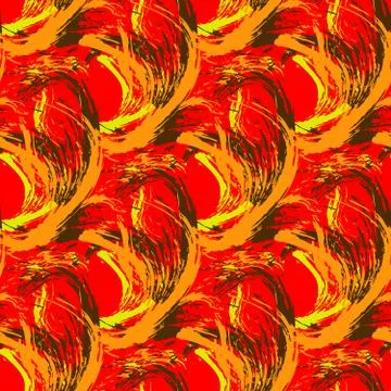 Graffiti on a geometric background seamless pattern Stock Illustration