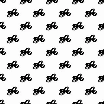 Graffiti on a geometric background seamless pattern Illustrazione stock