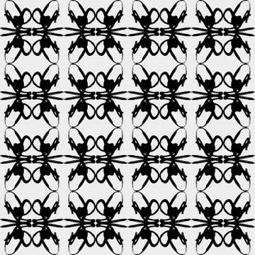 Graffiti on a geometric background seamless pattern Stock Illustration