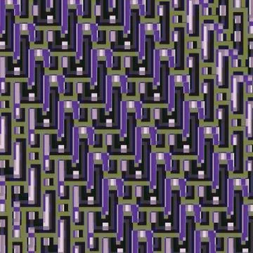 Graffiti on a geometric background seamless pattern Stock Illustration