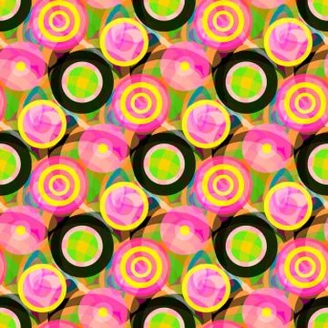 Graffiti on a geometric background seamless pattern 스톡 일러스트