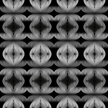 Graffiti on a geometric background seamless pattern Stock-Illustration