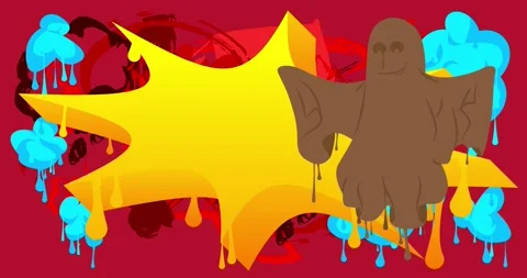 Graffiti Ghost Stock Footage 289157933