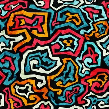 Graffiti grunge seamless pattern Stock Illustration