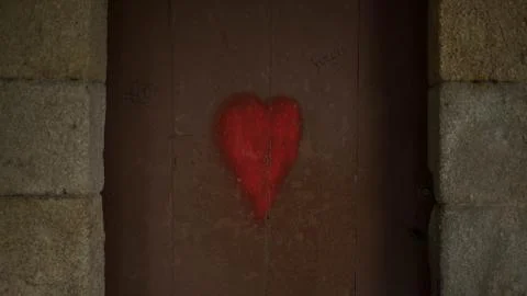 Graffiti Heart Foto stock