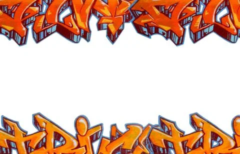 Graffiti isolated background Stock Photos