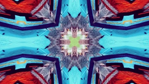 Graffiti Kaleidoscope VJ Loop 3 Stock Footage 336261065