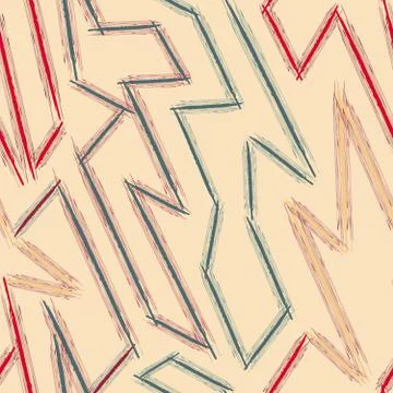 Graffiti on light background seamless pattern Stock Illustration