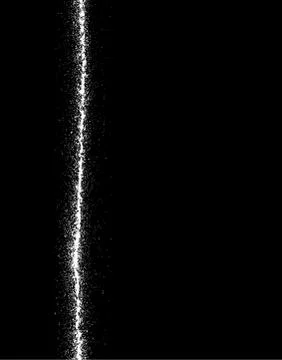 Graffiti line spray design element in white on black Stock Illustration