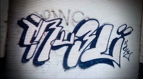 Graffiti montage Stock Footage 11977608