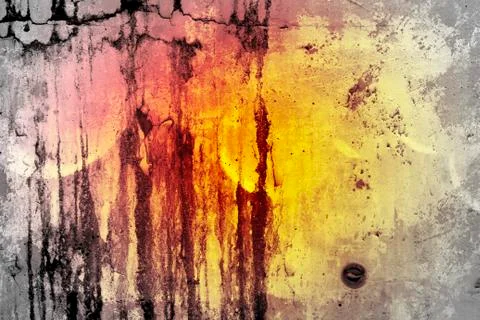 Graffiti over old dirty wall, urban hip hop background gray texture painted w Stock Illustration