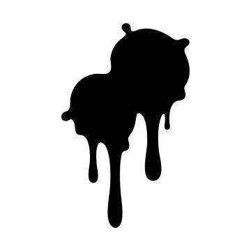 Graffiti paint splat icon Stock Illustration