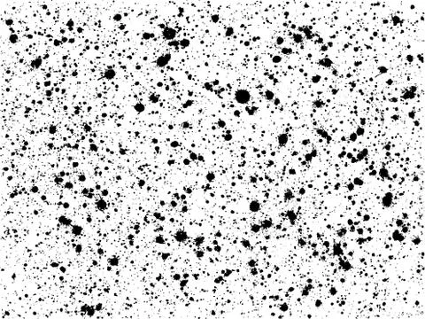Graffiti paint splatter pattern in black over white Stock Illustration