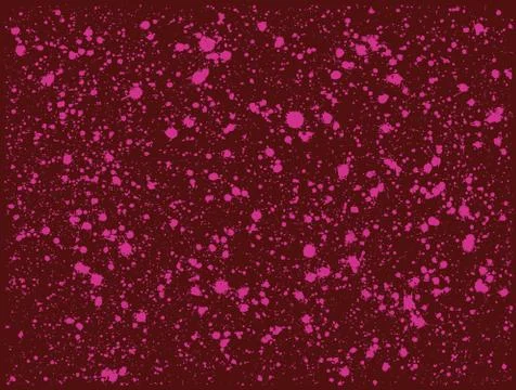 Graffiti paint splatter pattern in pink over deep red Stock Illustration
