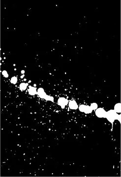 Graffiti paint splatter pattern in white over black Stock Illustration