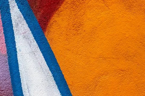 Graffiti painted on a concrete wall texture. Stock Photos