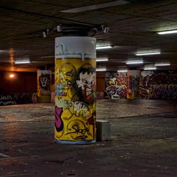 Graffiti painted Stock Photos