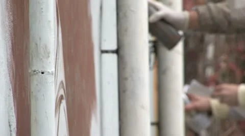 Graffiti painters event Stock Footage 11824758