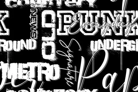 Graffiti pattern. Illustrazione stock