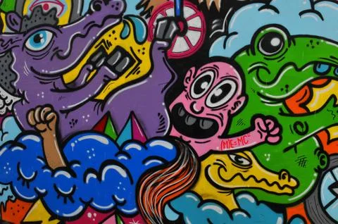 Graffiti Foto stock