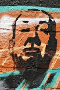 Graffiti portrait Stock Photos