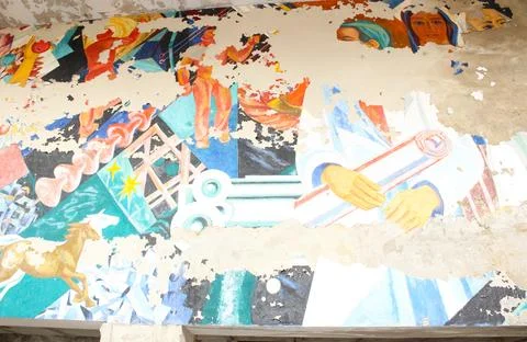 Graffiti in Pripyat. Stock Photos