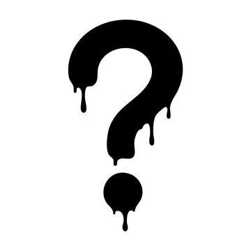 Graffiti question mark icon Stock Illustration