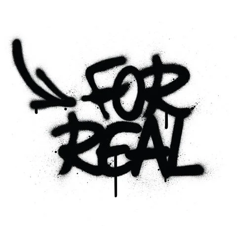 Graffiti for real words Stock Illustration