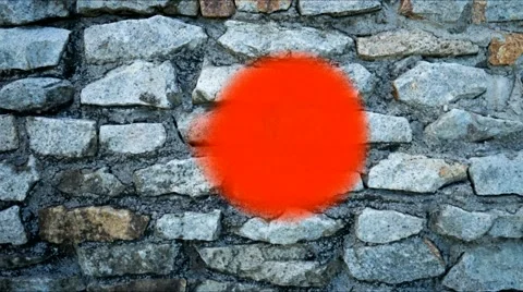 Graffiti on the rocky wall Stock Footage 50989982
