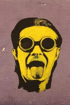 Graffiti on rome's wall Stock Illustration