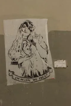 Graffiti on rome's wall Stock Illustration