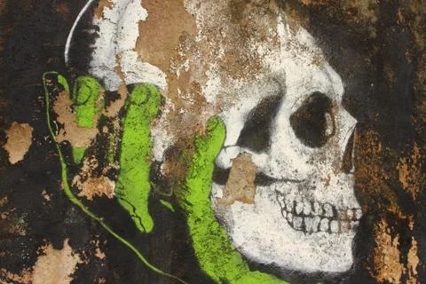 Graffiti on rome's wall Stock Illustration