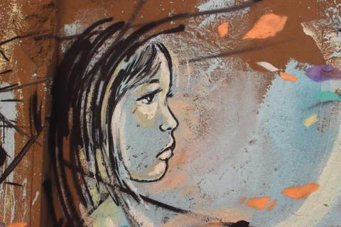 Graffiti on rome's wall Stock Illustration