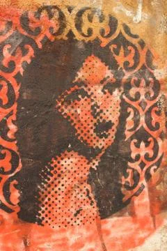 Graffiti on Rome's wall Stock Photos