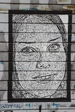 Graffiti on Rome's wall Stock Photos