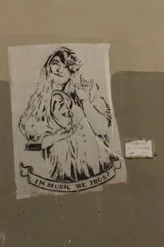 Graffiti on Rome's wall Stock Photos