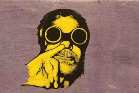 Graffiti on Rome's wall Stock Photos
