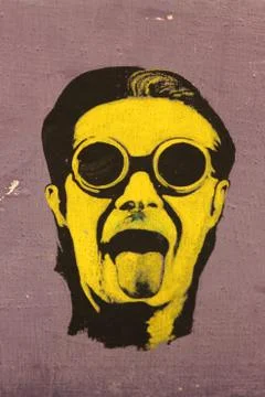 Graffiti on Rome's wall Stock Photos