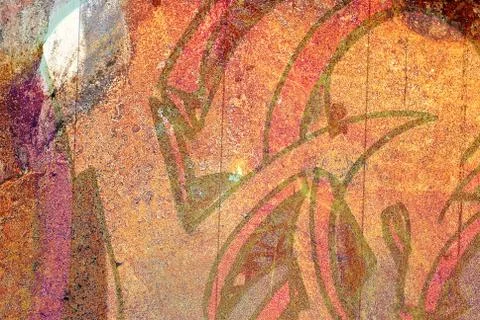 Graffiti Rust 스톡 사진