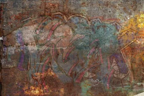 Graffiti Rust Stock Photos