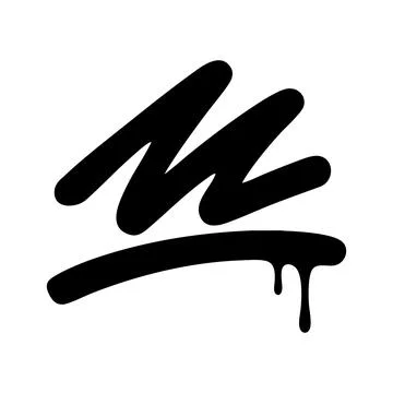 Graffiti scribble tag icon 스톡 일러스트